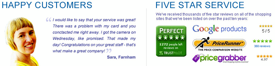 UK Digital Cameras 5 star service